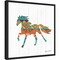 Southwestern Vibes IV Horse by Farida Zaman Canvas Art Framed